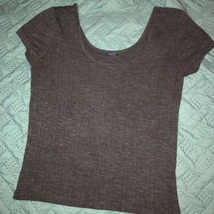 Grey crop top